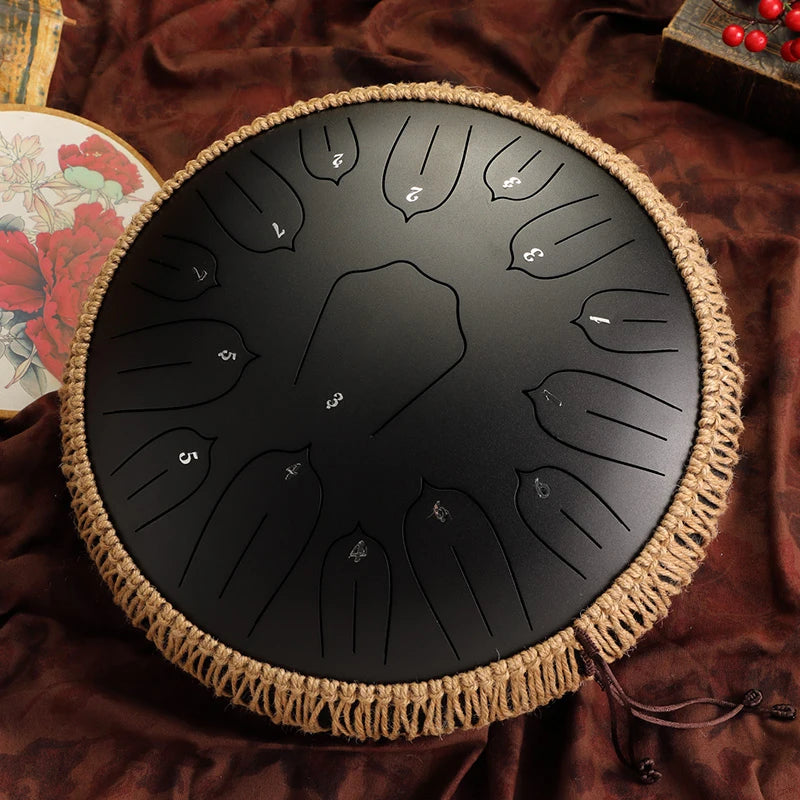 Tongue drum Hluru en finition noire